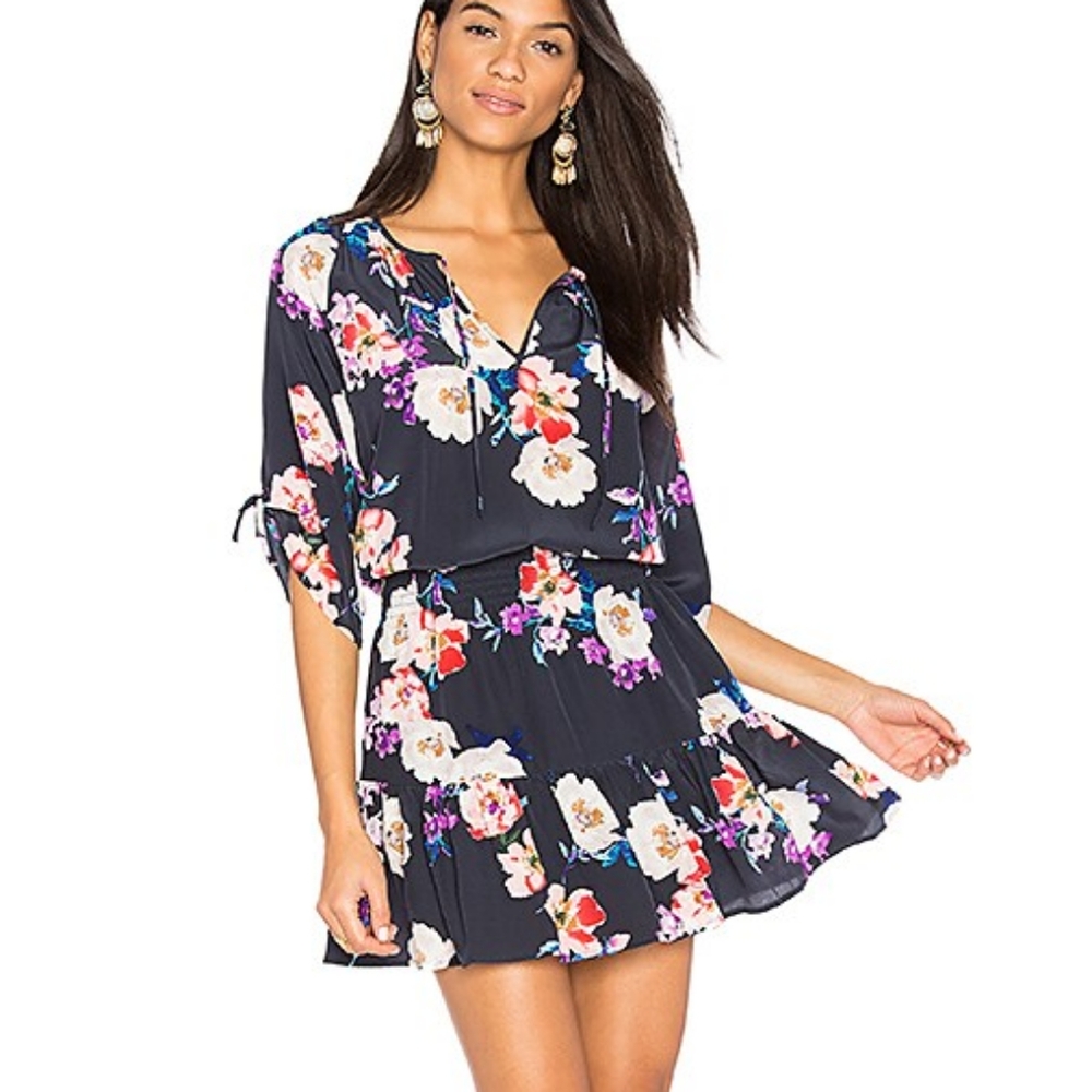 Yumi Kim Stefee Floral Silk Dress
